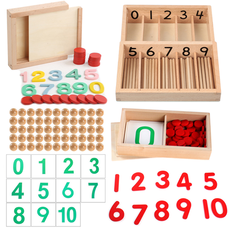 Kids Education Number - Caixa de contagem matemática montessori brinquedos