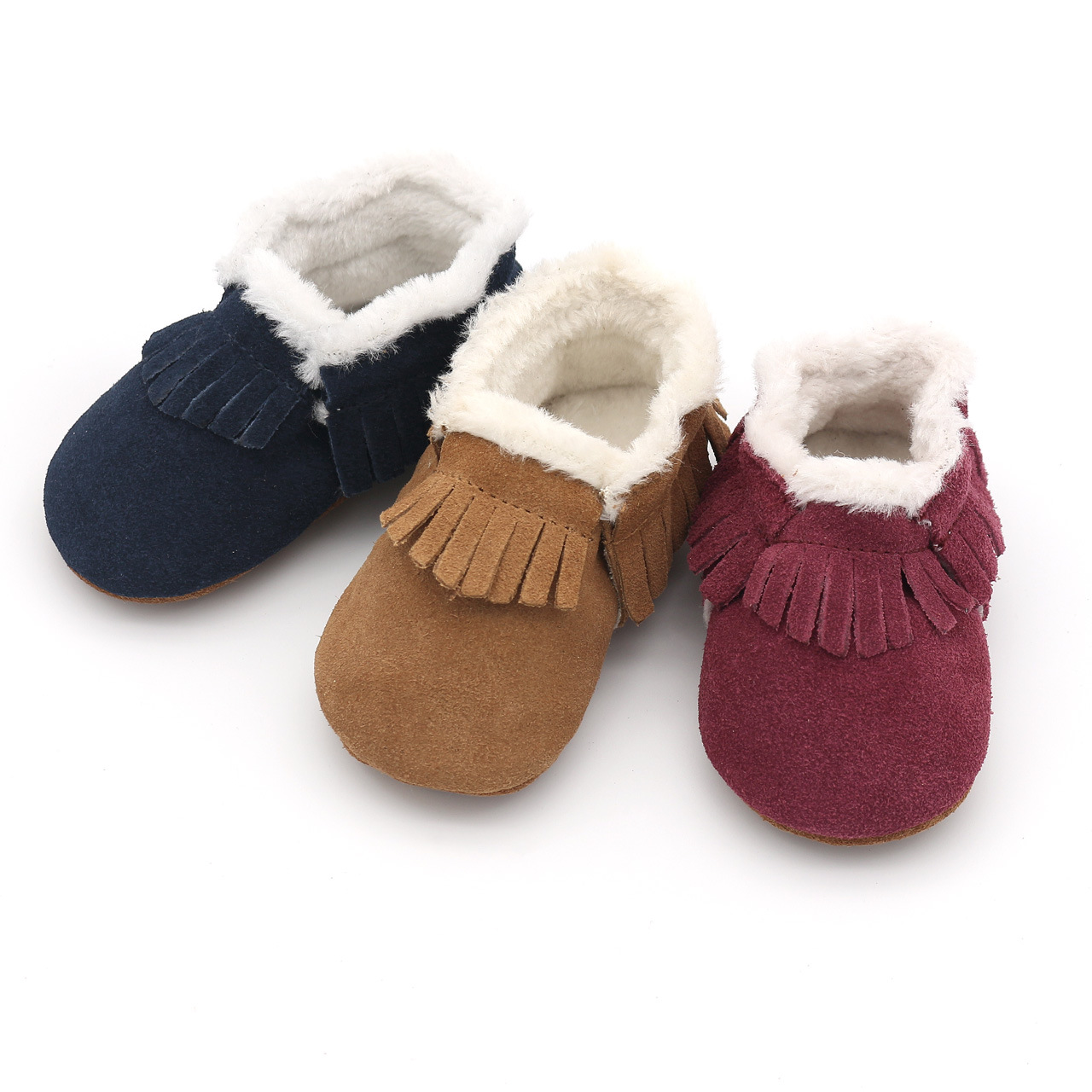 Kids First Education - Bebê inverno couro casual berço sapatos