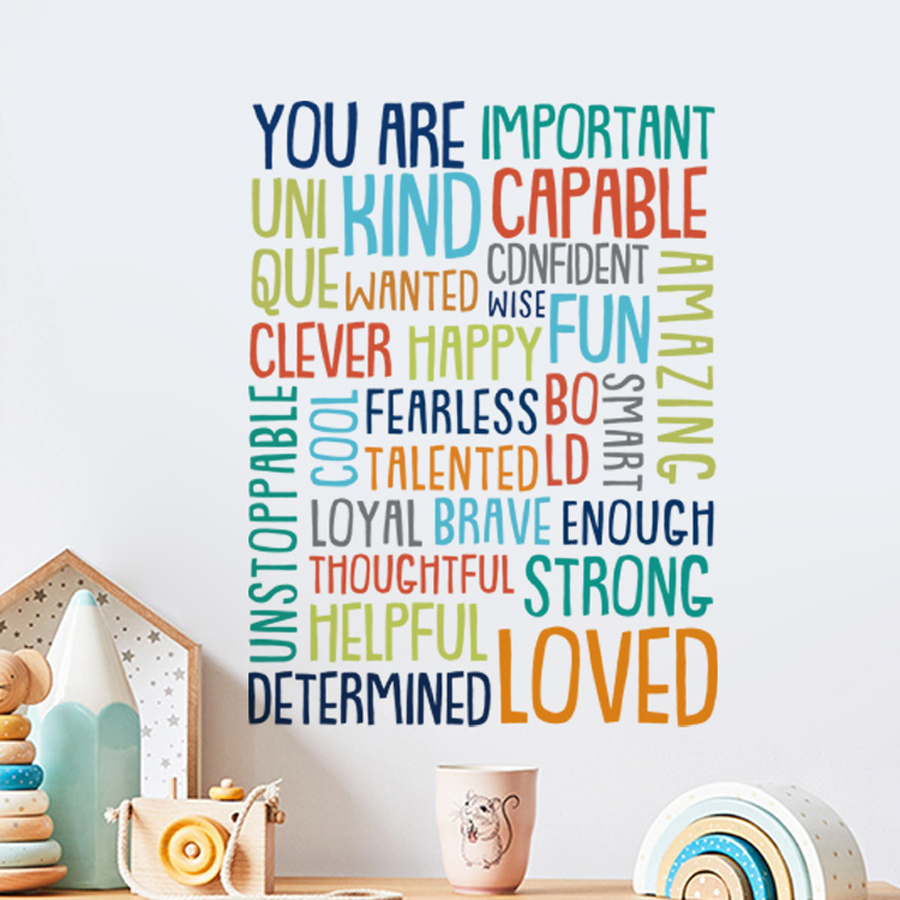 Adesivo de parede de sala de a - Kids Education Motivation avaliação e preço
