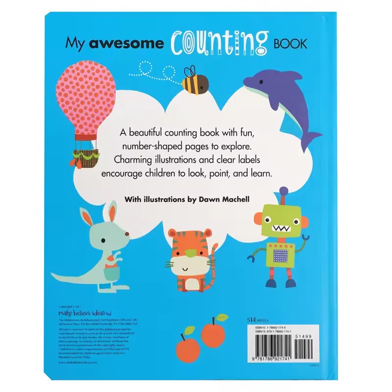 Meu Incrível Livro de Contagem - Kids Education Number avaliação e preço