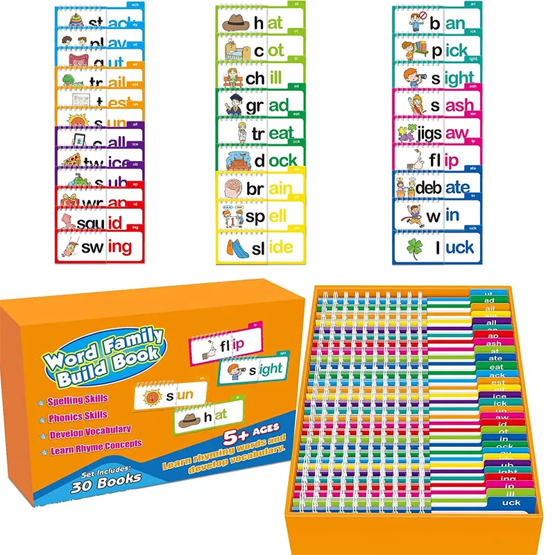 30 leitura e rima flip livros  - Kids Education Rhymes avaliação e preço