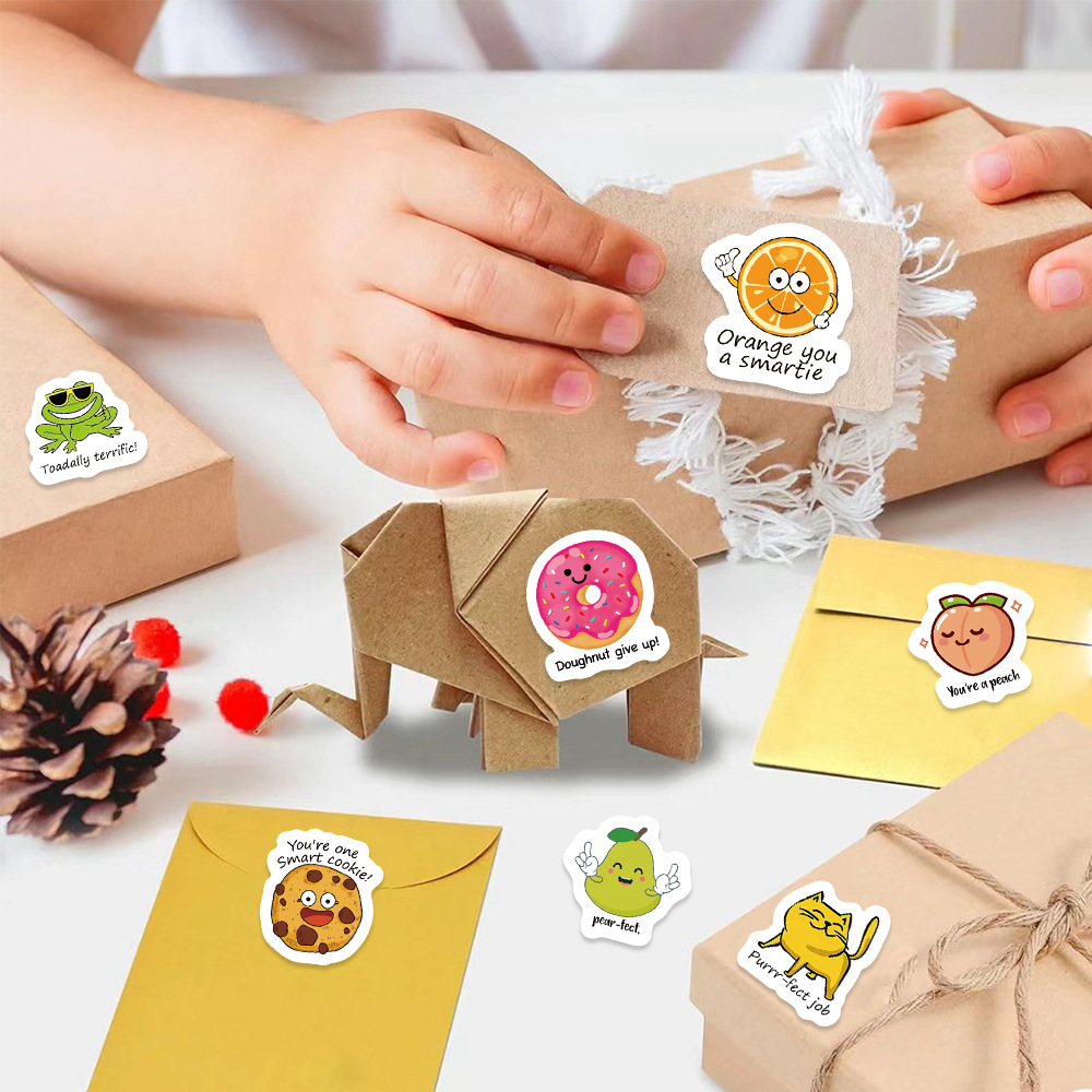 100-500 pçs decalque bonito es - Kids Education Motivation avaliação e preço